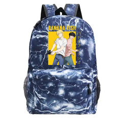 Banana Fish Women Leather School Bag Backpack Anime Travel Backpack