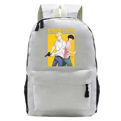 Banana Fish Women Leather School Bag Backpack Anime Travel Backpack