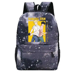 Banana Fish Women Leather School Bag Backpack Anime Travel Backpack