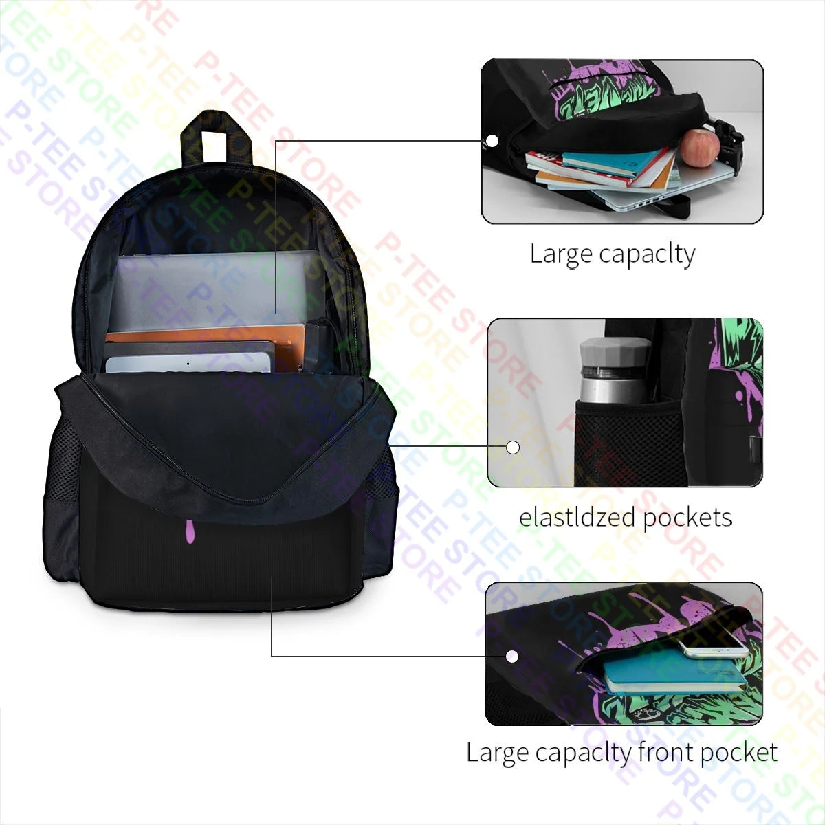 Pierce The Veil Large Capacity Backpack Gym Creative Gymnast Bag