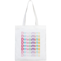 Bangtan Boys Shopping Bag Cotton Jute Saco Reciclaje Cabas