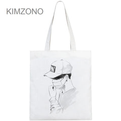 Bangtan Boys Shopping Bag Cotton Jute Saco Reciclaje Cabas