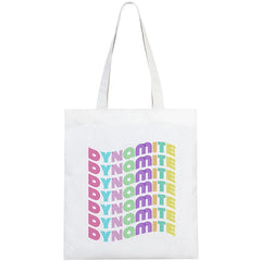 Bangtan Boys Shopping Bag Cotton Jute Saco Reciclaje Cabas