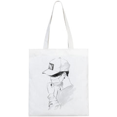 Bangtan Boys Shopping Bag Cotton Jute Saco Reciclaje Cabas