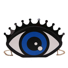 Evil Eye Purse PU Leather Evening Bag & Clutch Chain Shoulder Crossbody