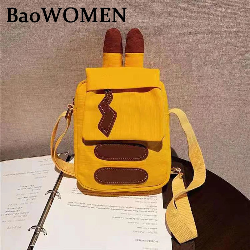 Rose Mini Backpack for Teenage Girls with Scarf, Small Nylon Book Bag Female