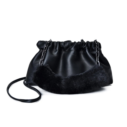 Women Dumplings Handbags Retro Chains Female Crossbody Shoulder Bag Tide Handbag