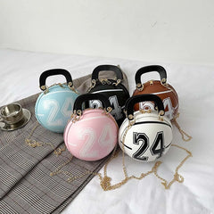 Women's Basketball Number Shoulder Bag Mini Crossbody Handbag