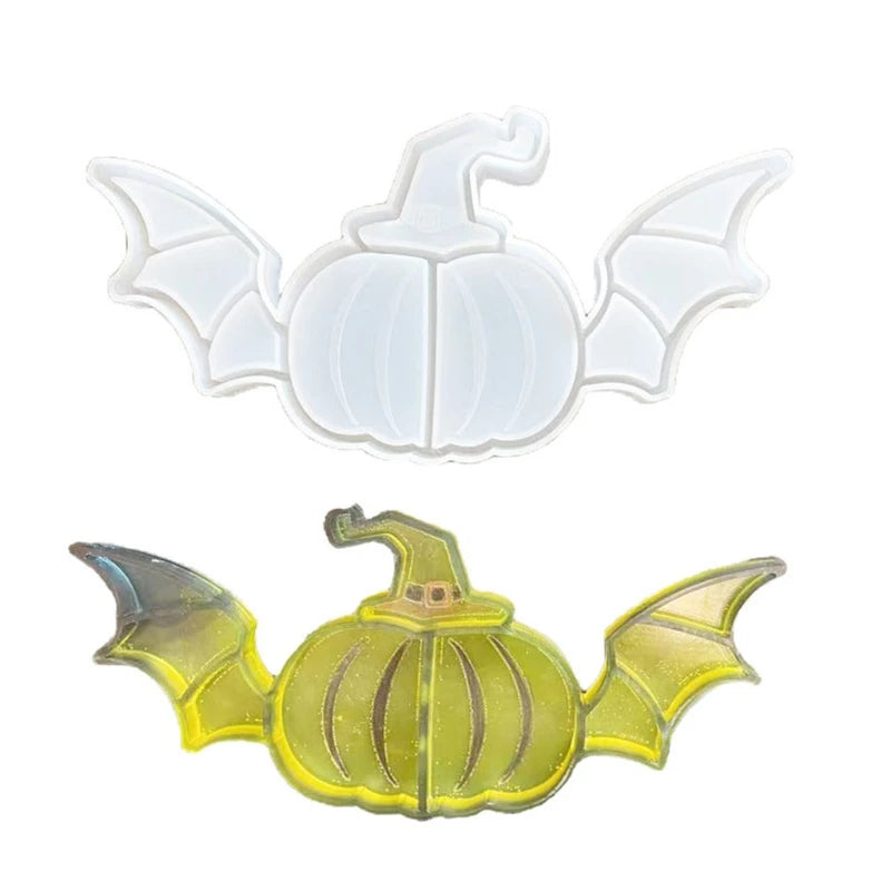 Bat Box Epoxy Resin Mold Halloween Storage Tray Silicone Mould