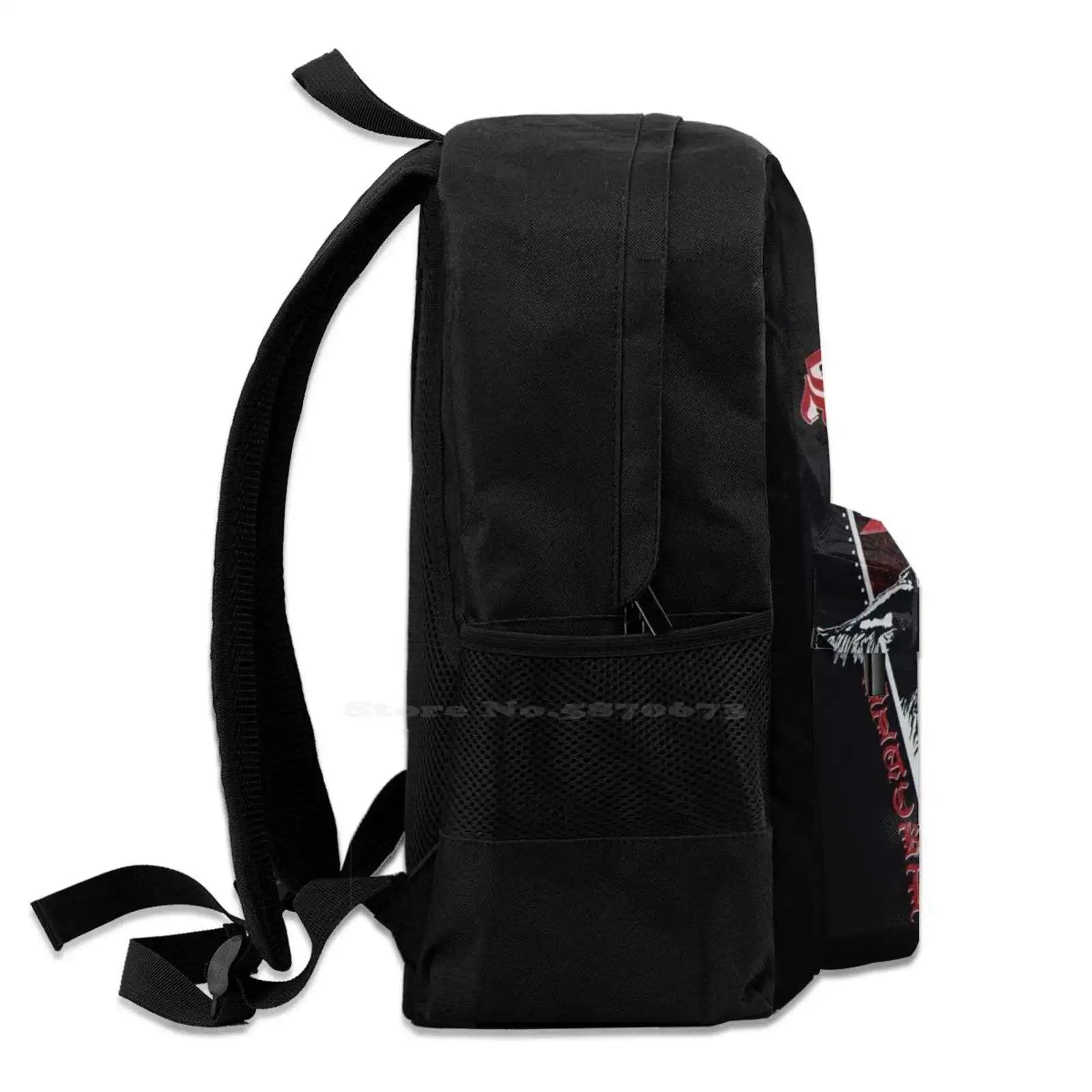 Bathory Metal School Bag Backpack Laptop 15 Inch Red Sa