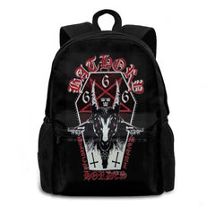 Bathory Metal School Bag Backpack Laptop 15 Inch Red Sa