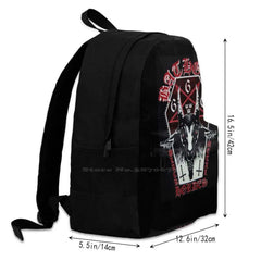 Bathory Metal School Bag Backpack Laptop 15 Inch Red Sa