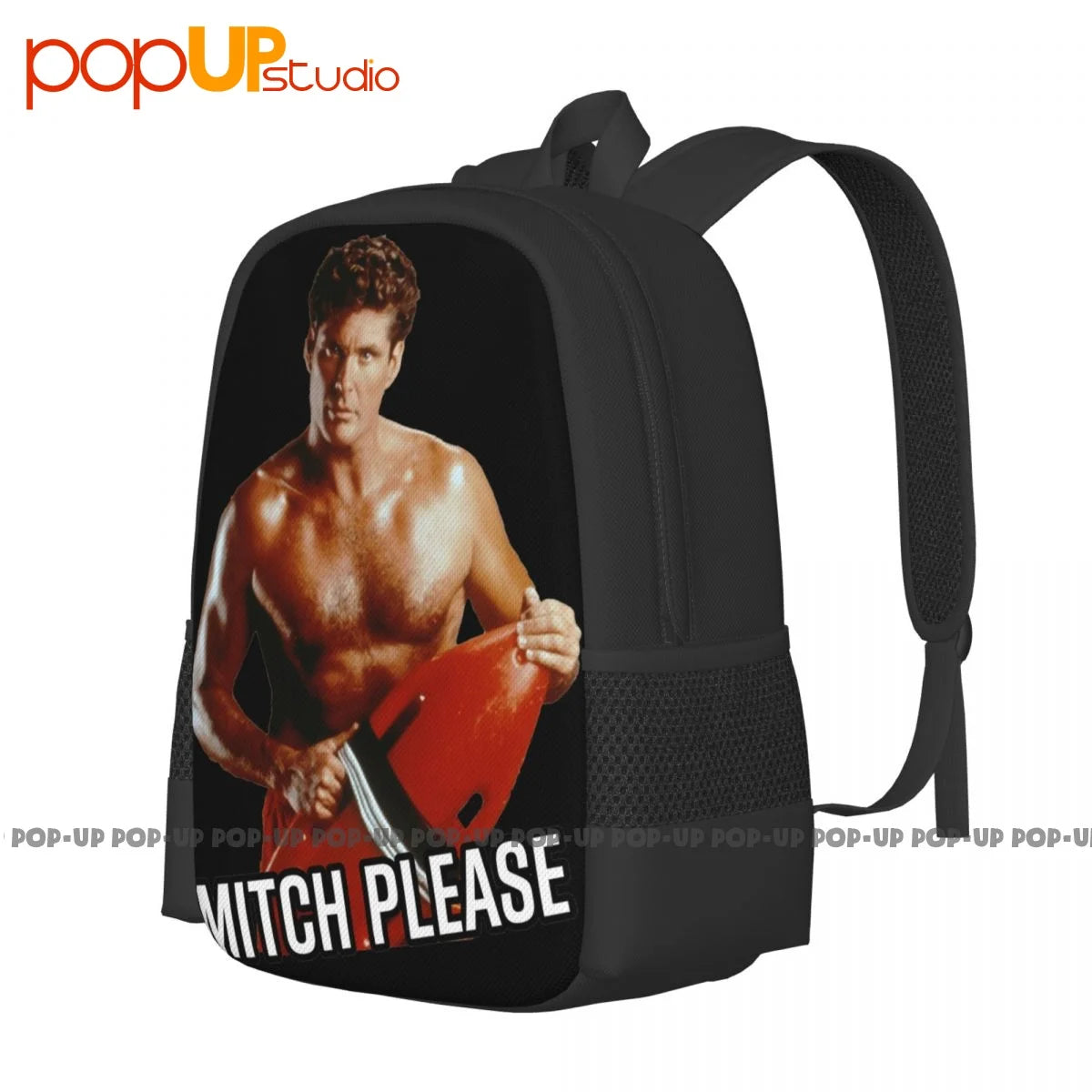 Baywatch Mitch 2 Backpack Large Capacity School Art Print Sports Style