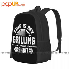 Dad's BBQ Grill Backpack Gym Tote Bag