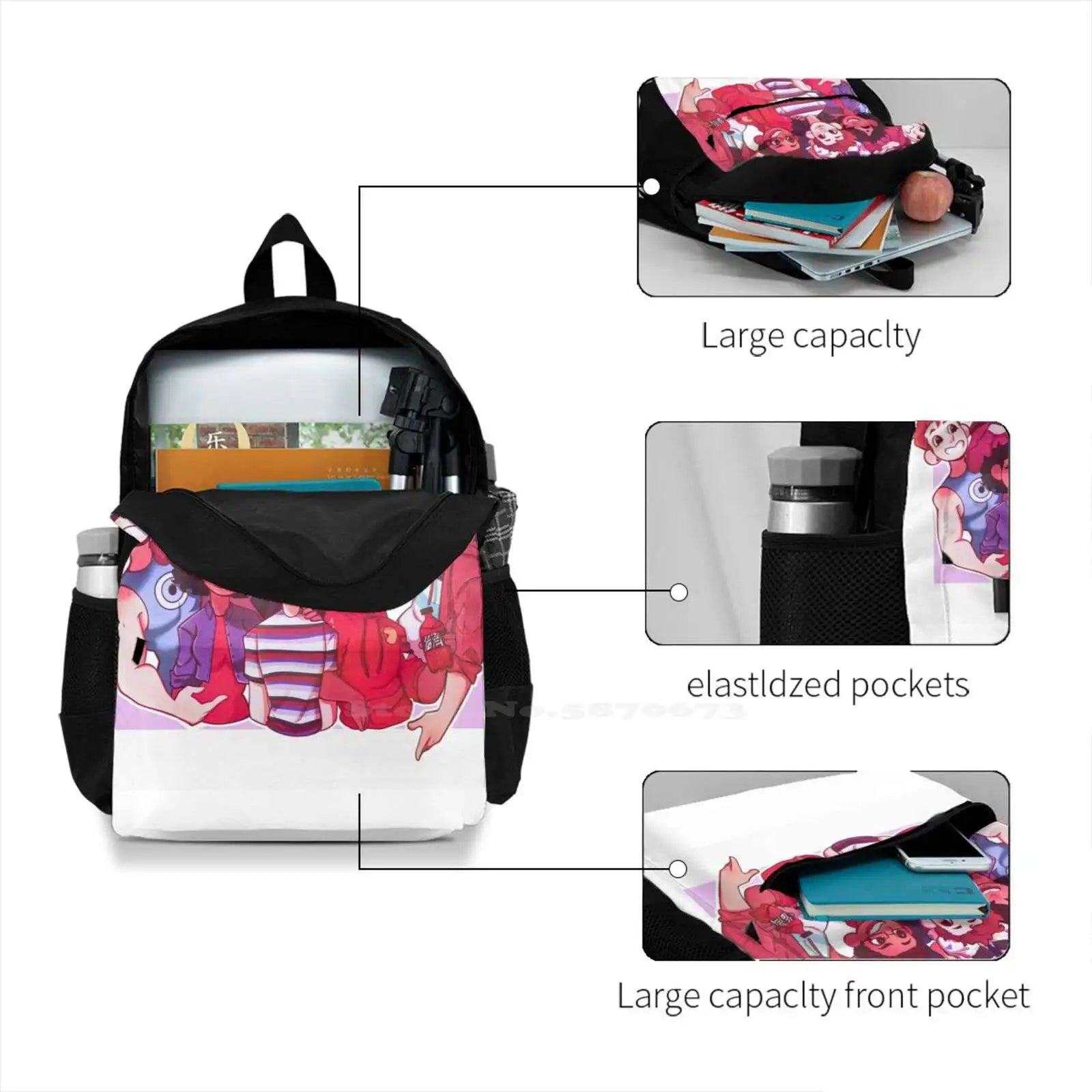 Be More Chill Travel Laptop School Backpack Bag