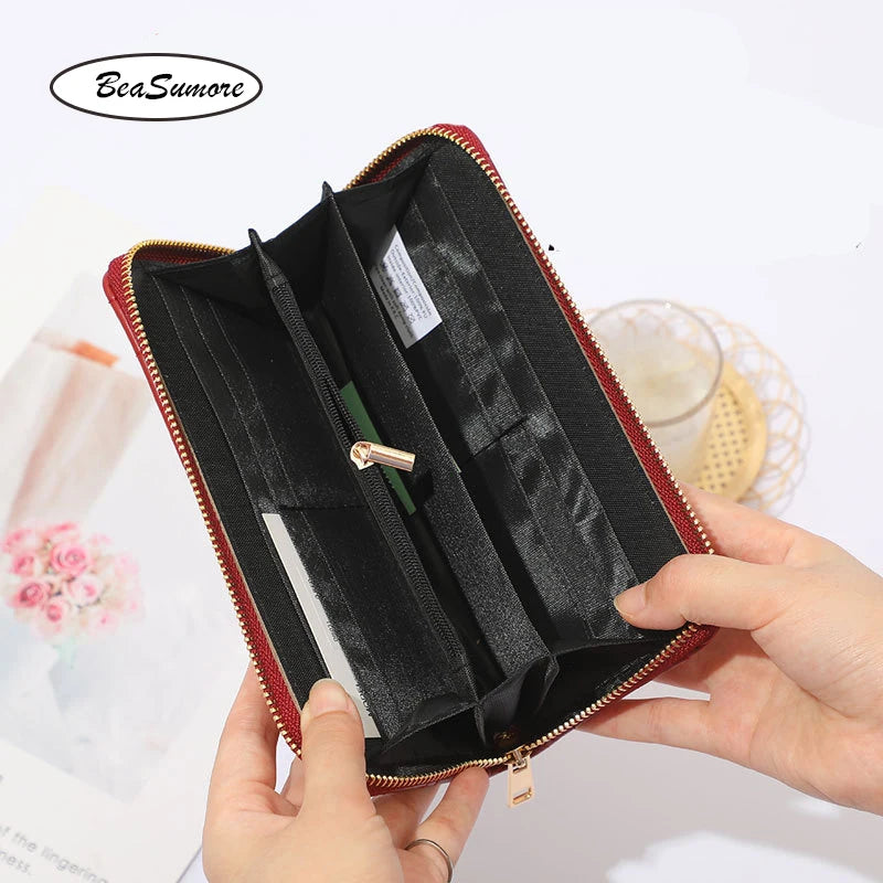 BeaSumore Women's Long Clutch Wallet Mobile Phone Bag