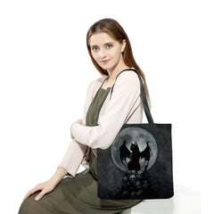 Cat Print Beach Bag Handbag Eco Friendly High Capacity Customizable