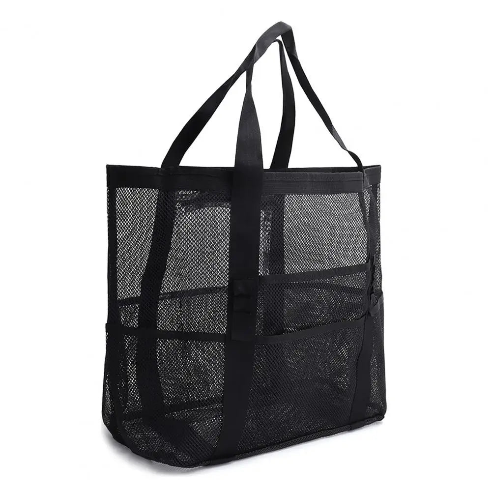 Beach Mesh Bag Waterproof Sandproof Large Capacity Foldable Tote Bag
