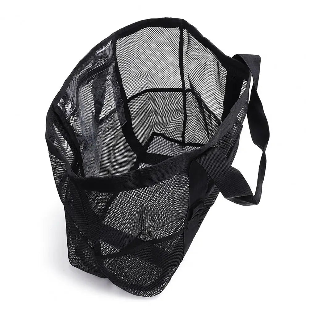 Beach Mesh Bag Waterproof Sandproof Large Capacity Foldable Tote Bag