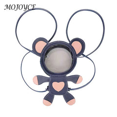 Bear Backpack for Women Teenage Student PVC Shoulder School Satchel Bags