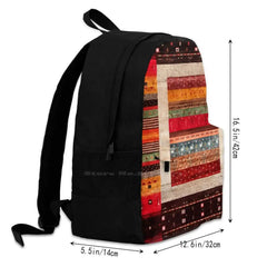 Traditional Moroccan Style Artwork Backpack Laptop Travel Bags