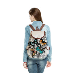 Butterfly Floral Women Backpack Large Capacity Storage Bags Gift