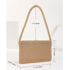 Glitter Shoulder Bag Bling Evening Clutch Handbag Gift for Anniversary