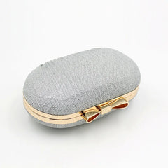 Silver Rhinestone Clutch Bag for Wedding Party