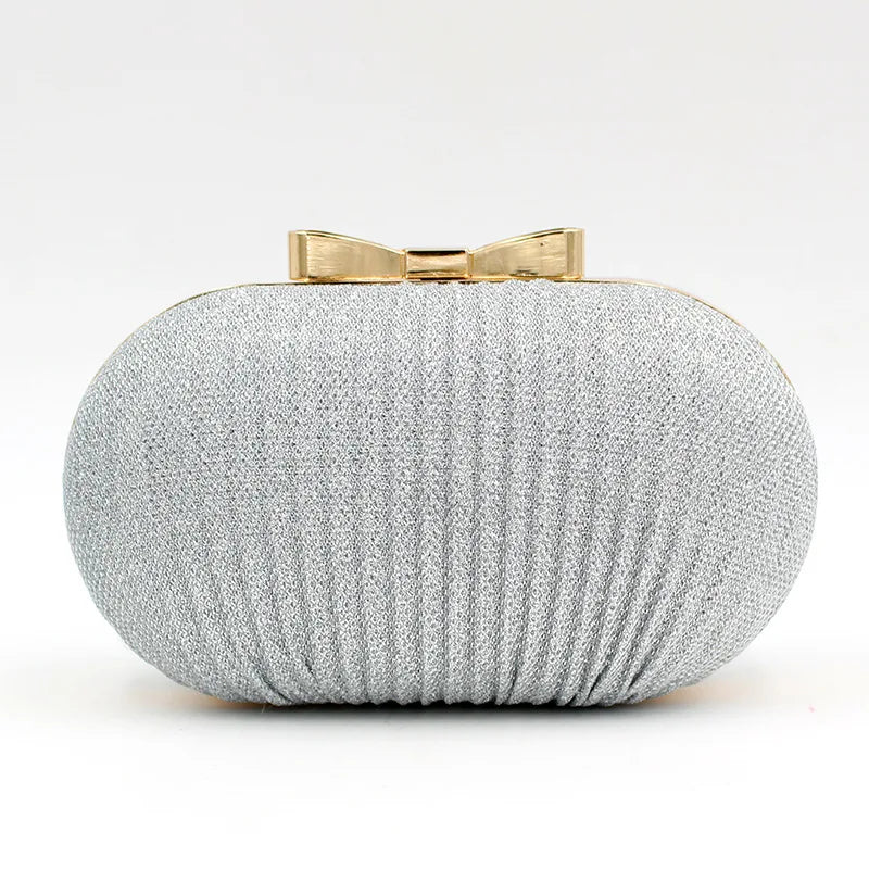 Silver Rhinestone Clutch Bag for Wedding Party