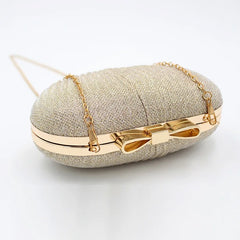 Silver Rhinestone Clutch Bag for Wedding Party