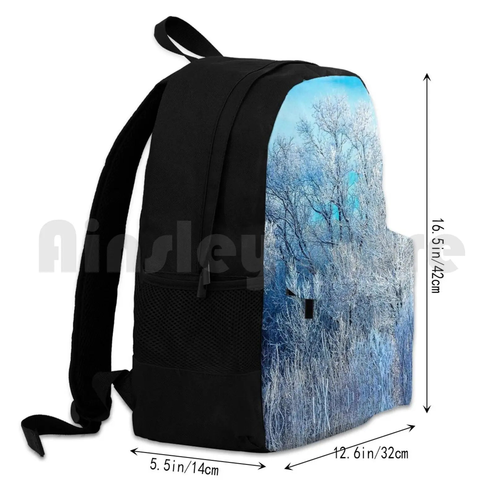 Outdoor Hiking Backpack Waterproof Camping Travel Winter Ice Snow Landscape