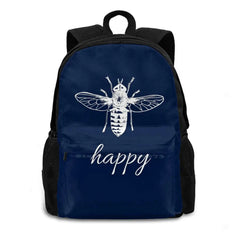Bee Happy Vintage Graphic Tee & Backpack Set