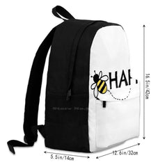 Bee Happy Laptop Travel School Bags Bee Happy Be Happy Happiness Bees