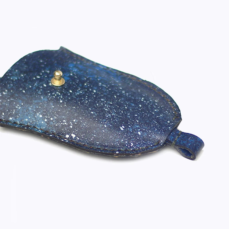 Bemoreal Leather Keychain Wallet Unisex Starry Key Holder