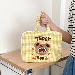 Bentoy Bear Laptop Bag 11inch Zipper Case Macbook Air IPad Pro 10.2 10.5