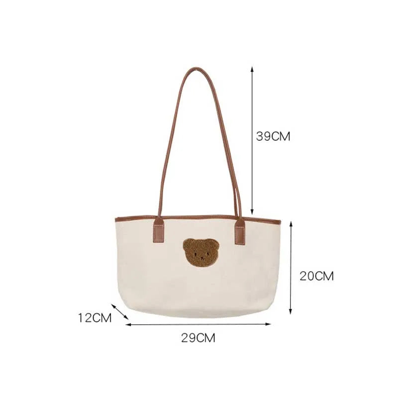 Bentoy Milkjoy Floret Shopping Bags Drawstring Casual Canvas Bag