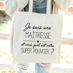 French Print Women Canvas Shopping Bag Eco Harajuku Personalized
