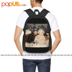 Betty X Easy E Rapper Backpack Large Capacity Bookbag Schoolbag Gym Tote Bag