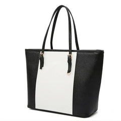 Women's PU Leather Handbag Large Tote Shopper Bag