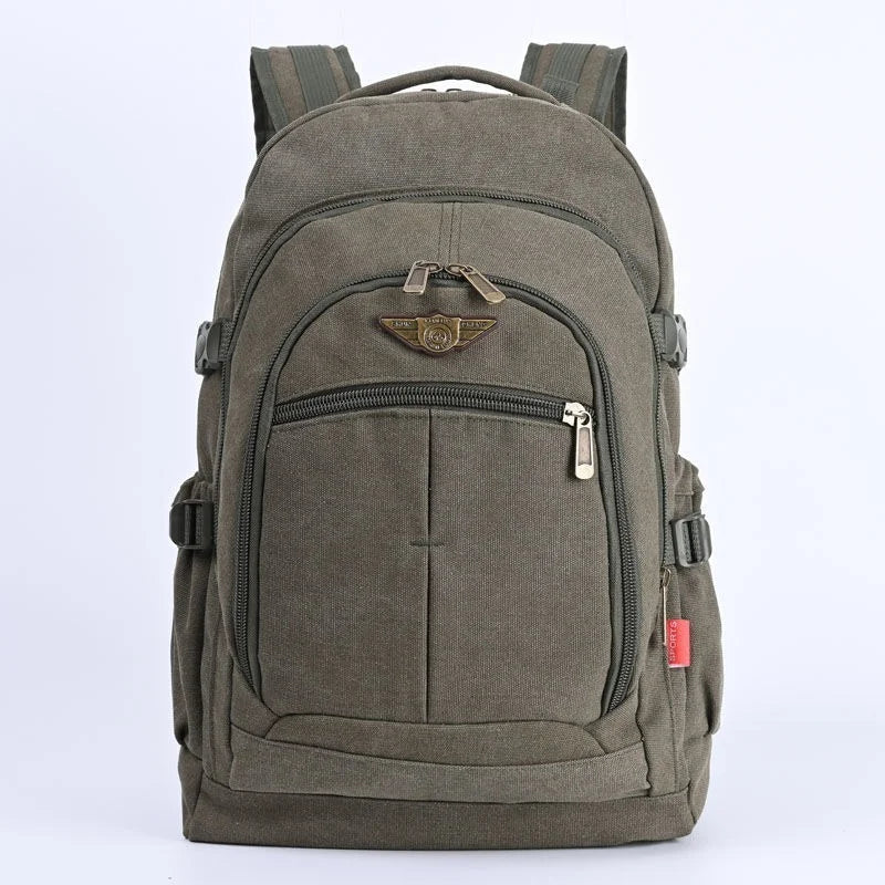 Big Capacity Men Backpack Laptop 16 Inch Canvas School Bags Teen College Student