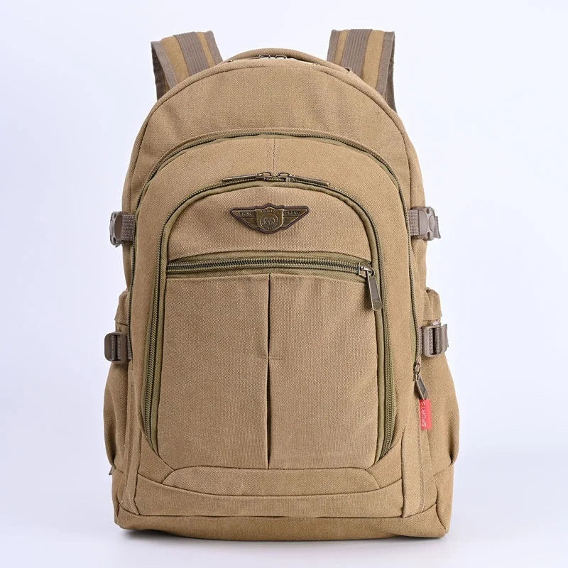 Big Capacity Men Backpack Laptop 16 Inch Canvas School Bags Teen College Student