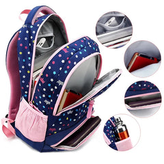 Daisy Print Girl School Bag Big Capacity Backpack