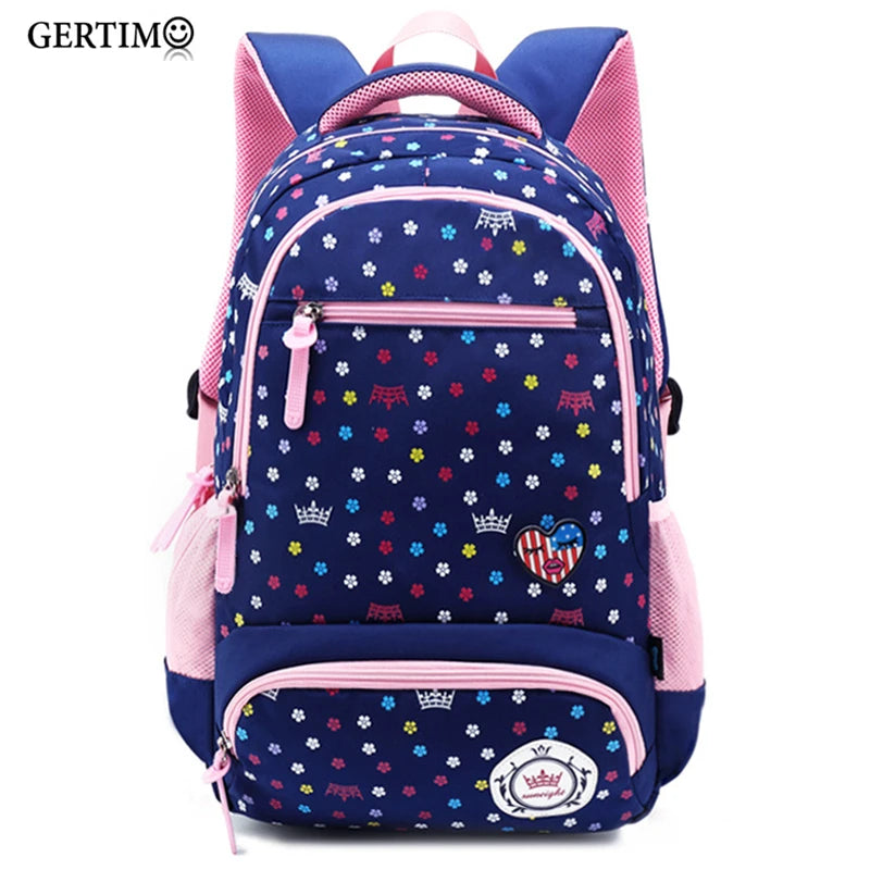 Daisy Print Girl School Bag Big Capacity Backpack