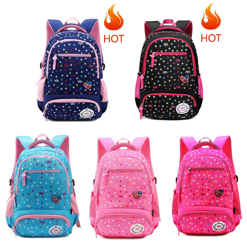 Daisy Print Girl School Bag Big Capacity Backpack