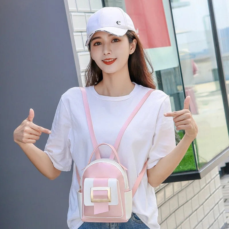 Big Capacity Women Backpack Matching Small Backpack