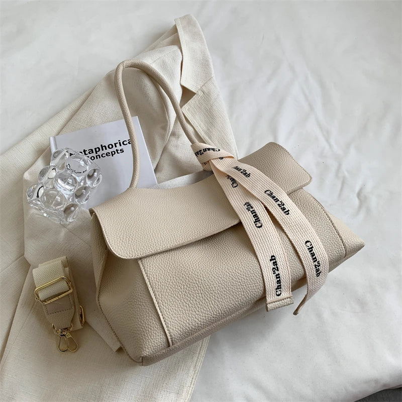 Women's PU Crossbody Bag Large Soft Leather Tote Bag