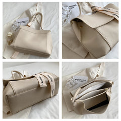 Women's PU Crossbody Bag Large Soft Leather Tote Bag