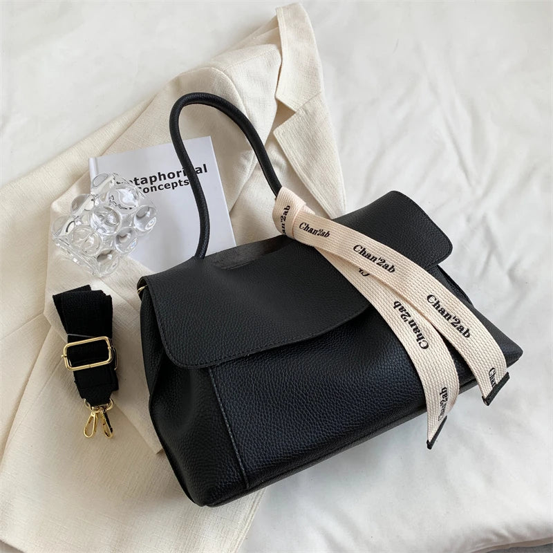 Women's PU Crossbody Bag Large Soft Leather Tote Bag