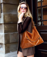 Soft Leather Large Capacity Hobo Bags Women Shoulder Bag