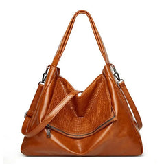 Soft Leather Large Capacity Hobo Bags Women Shoulder Bag